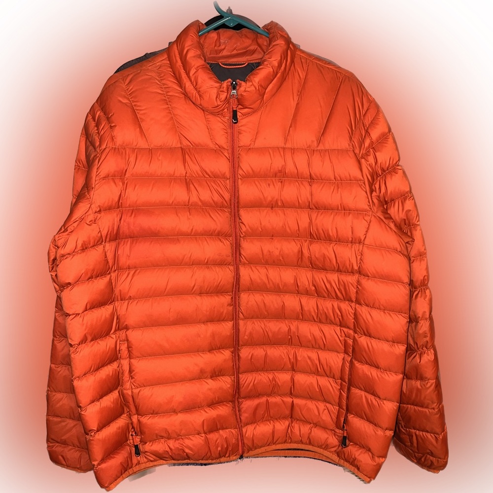 HAWKE & CO Orange Lightweight Puffer Jacket size XL